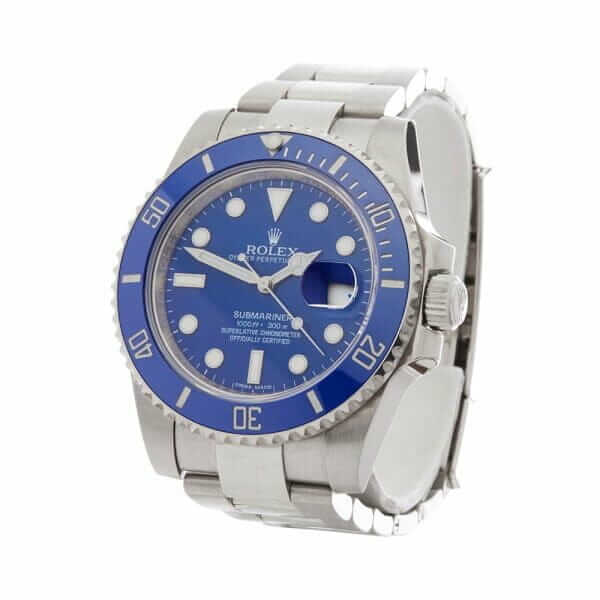 rolex-submariner-blue-dial-116619-left-replica