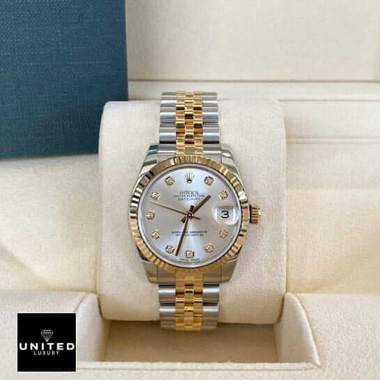 Rolex Datejust 16233 White Dial with Diamond Jubilee Replica