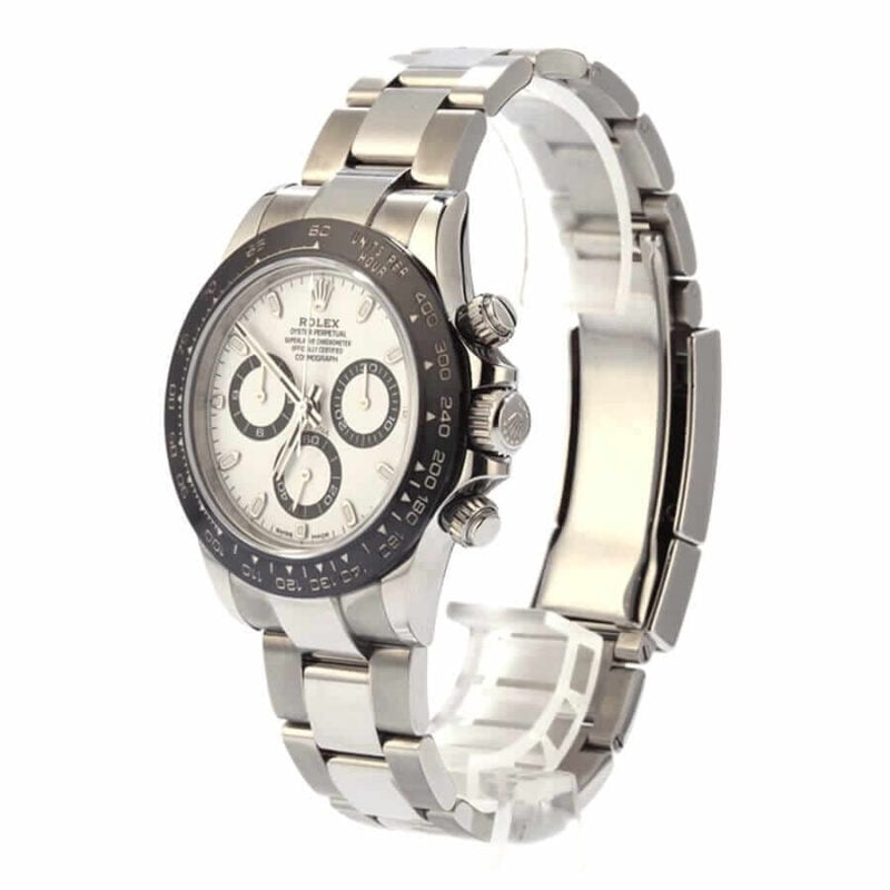 Home Rolex Daytona White Dial Replica Left