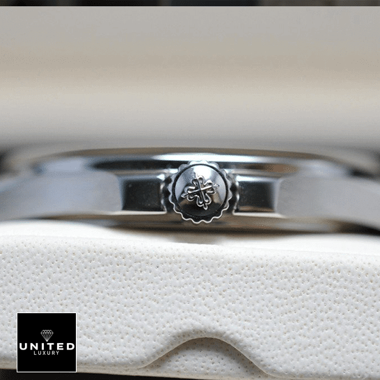 Patek Philippe Aquanaut 5167A-001 Detailed Replica patek aquanaut 5167A 001 replica rightside Patek Philippe Aquanaut 5167A-001 Stainless Steel Replica crwon / push button