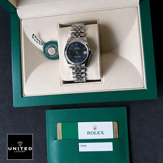 Rolex Datejust 178240-0037 Deluxe Replica Edition rolex datejust 178240 0037 replica bracelet Rolex Datejust 178240-0037 S.Steel Jubilee Replica in the Green Rolex Box & Guarantee Card