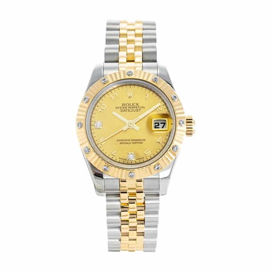 rolex-datejust-women-watch-replica-2 Rolex Datejust 179313 "Yellow Gold Dial" Premium Copy 1:1 - Image 1