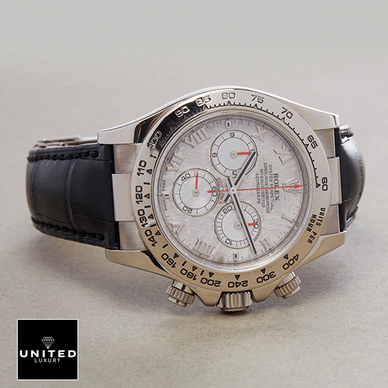 Rolex Daytona 116519 "White Roman Dial" First-Class Clone rolex daytona116519 replica tiltedright Rolex Daytona 116519 White Romen Numerial Dial S.Steel Bezel Replica