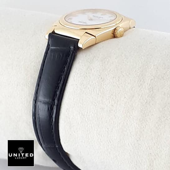 Rolex Cellini 5320/8 Geneve "White Dial" Precision Replica Edition rolex geneve cellini replica2 Rolex Cellini Geneve Black Leather Bracelet 5320/8 Replica