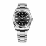 Rolex Air-King 114200 Oyster Perpetual "Black Dial" Signature Replica 1:1
