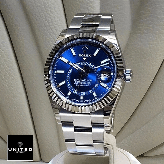 Rolex Sky-Dweller 326934-0003 "Blue Dial" Super Accurate Clone rolex sky dweller 326934 0003 replica Rolex Sky-Dweller Blue Dial Stainless Steel 326934-0003 Oyster Replica