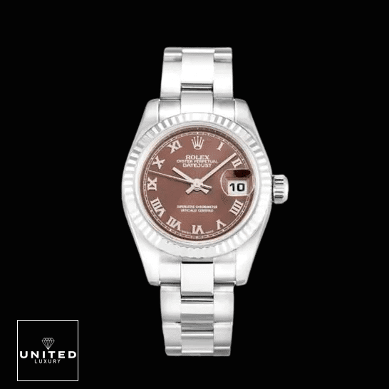 Rolex Datejust 179179 "Bronze Dial" Luxury Clone Quality Rolex Datejust 179179 Bronze Dial Oyster Replica Black Backgorund