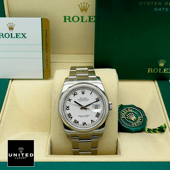 Rolex Datejust 116200 Collector’s Clone 1:1 Rolex Oyster Perpetual Datejust White Dial 116200 Replica & Guarantee Card in the Green Rolex Box