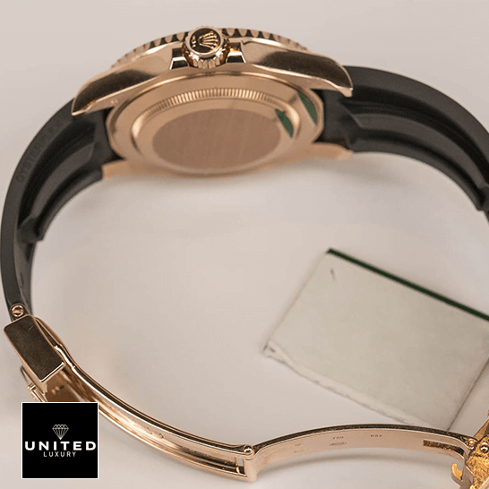 Rolex Yacht-Master Gem-Set Bezel 116695 Super Clone Quality rolex perpetual yacht master with gem set bezel 116695 replica clasp Rolex Perpetual Leather Bracelet stainless stell case 116695 Replica opened clasp