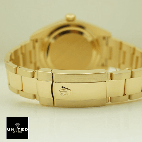 Rolex Sky-Dweller 326938-0004 "Yellow Gold" Replica rolex sky dweller black man Rolex Sky-Dweller Yellow Gold Bracelet 326938-0004 Oyster Replica Fold Clasp on the Rolex Logo
