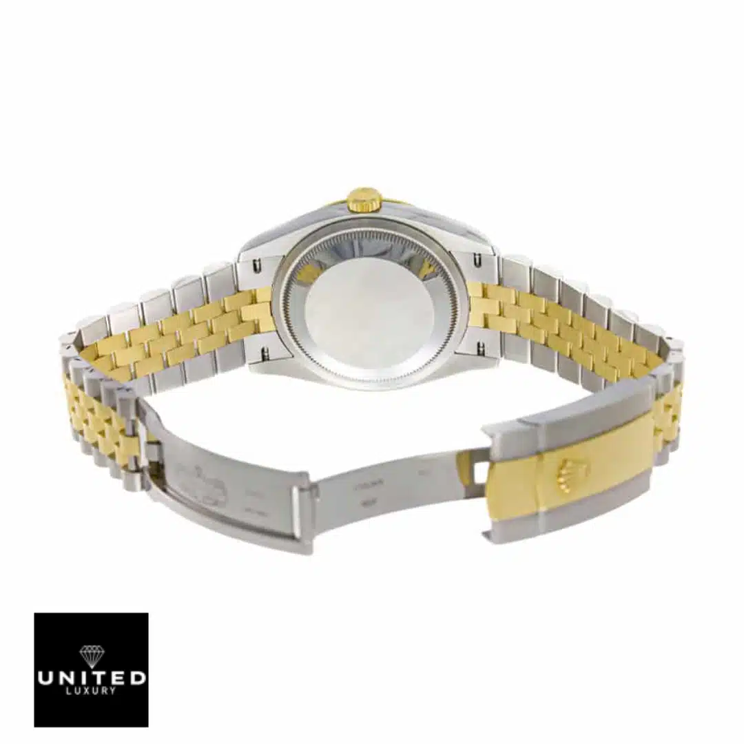 Rolex Datejust 116233 "Brown Dial" Deluxe Replica Edition Yeni Proje 1 22 Rolex Brown Dial 116233 Replica stainless steel clasp back view