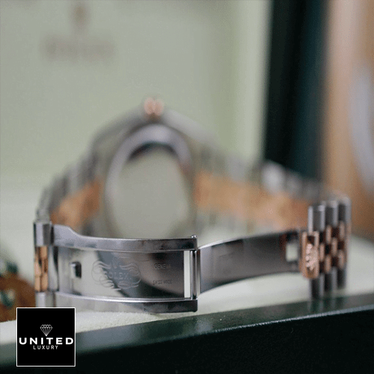 Rolex datejust replica two tone jubilee bracelet open clasp