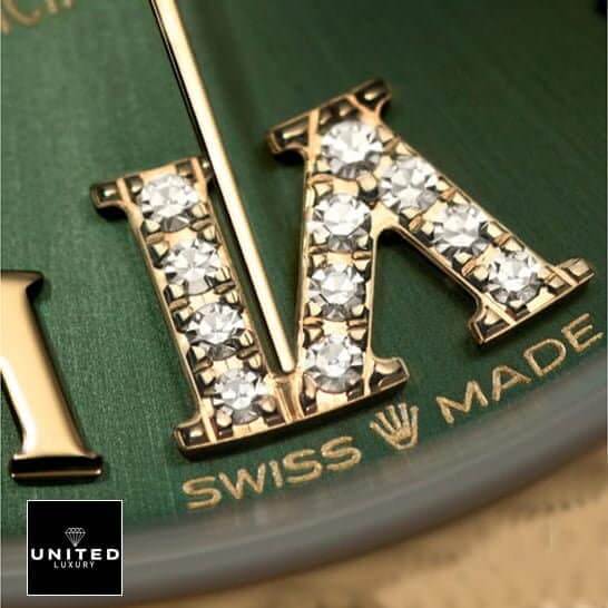 Rolex Datejust 278243-0016 Yellow Gold & Green Dial Replica datejust1 Rolex Datejust 278243-0016 Yellow Gold & six diamond Green Dial Replica