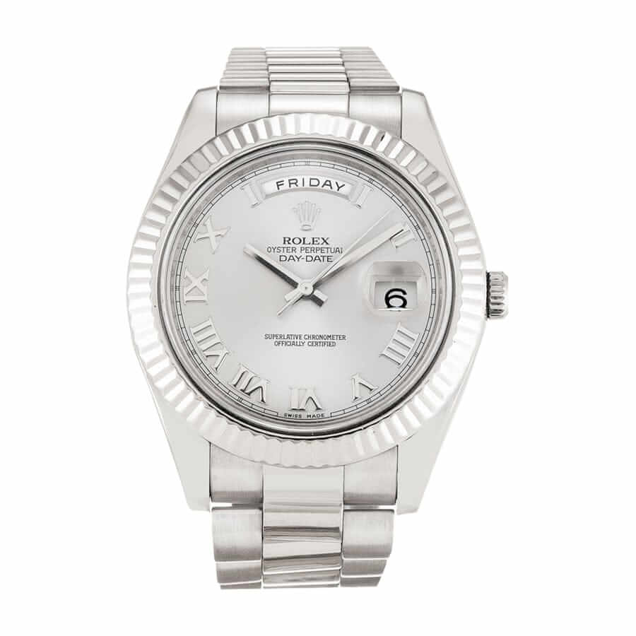 rolex-day-date-ii-218239-white-dial-replica Rolex Day-Date 218239-0041 "White Roman Dial" First-Class Clone - Image 1