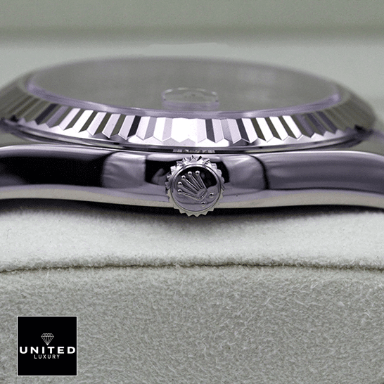 Rolex Day-Date 218239-0041 "White Roman Dial" First-Class Clone rolex day date218239 0041 replica RIGHTSIDE rolex-day-date218239-0041-replica-RIGHTSIDE