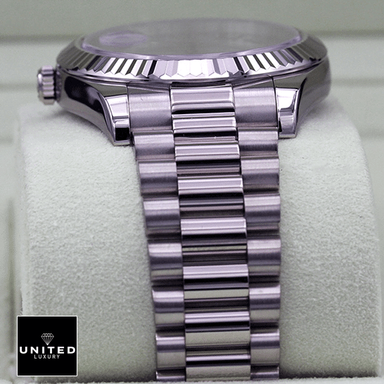 Rolex Day-Date 218239-0041 "White Roman Dial" First-Class Clone rolex day date218239 0041 replica whitegold rolex-day-date218239-0041-replica-whitegold