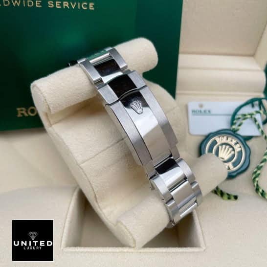 Rolex Day-Date 228206 "Black Diagonal Dial" Premium Copy 1:1 rolex diagonal black replica bracelet Rolex Day-Date 228206 KW Stainless Steel Fold Clasp Replica