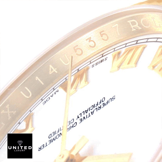 Rolex Datejust Romen Numerial White Dial