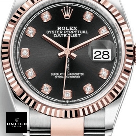 Rolex Datejust 126231 Black Diamond Dial Clone Edition Rolex Datejust 126231 Black Dial With Diamonds Replica