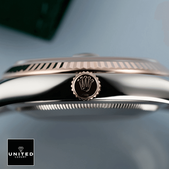 Rolex Datejust 126301 Two-Tone True Replica 1:1 Rolex Datejust Sundust 126331-0010 Replica Rose Gold Fluted Bezel & Crown Pusher