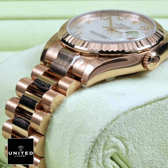 Rolex Datejust 278275 Mother Of Pearl Masterpiece Replica Rolex Datejust 178275 Oyster Mother Of Pearl Rose Gold Replica in the box