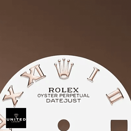 Rolex Datejust 278275 Rose Gold Authentic Clone 1:1 Rolex Datejust 278275 White Dial Romen Numeral Replica