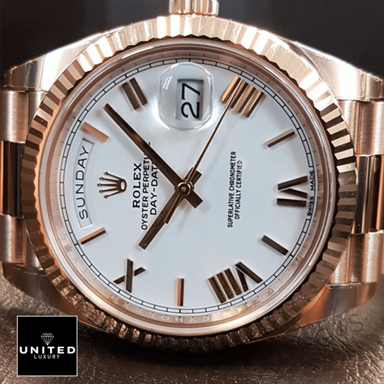 Rolex Datejust 278275 Rose Gold Authentic Clone 1:1 Rolex Datejust 278275 White Dial Romen Numerals Replica