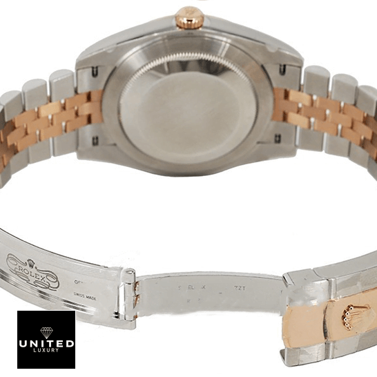 Rolex Datejust 126331-0004 "Chocolate" Precision Clone Rolex 126331 Rose Gold Steel Jubilee Bracelet Replica stainless steel case