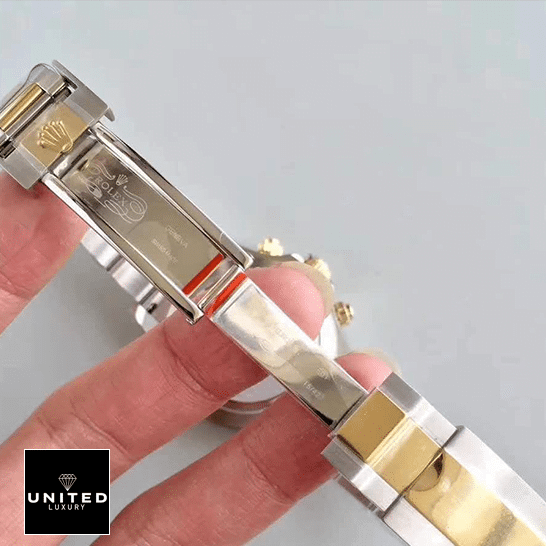 Rolex Cosmograph Daytona 116503 "Floating Cosmo" Authentic Clone 1:1 Rolex Daytona Cosmograph 116503 Stainless Steel & Yellow Gold Oyster Replica open Fold Clasp