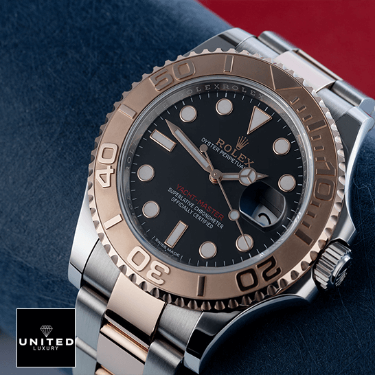 Rolex Yacht-Master 116621-0002 Collector’s Clone 1:1 rolex yacht master 116621 rose gold automatic brown dial replica gold unitedluxurynet 1 Rolex Yatch Master 116621 Rose Gold Replica on fabric