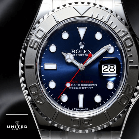 Rolex Yacht-Master 116622-0001 First-Class Clone Rolex 116622 Steel Platinum Blue Dial Replica black