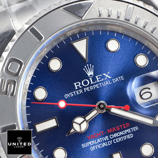 Rolex Yacht-Master 116622-0001 First-Class Clone Rolex Yacht Master 116622 Blue Dial Replica close view
