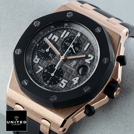 AP Royal Oak Offshore Super Clone 25940OK.OO.D002CA.01 United Luxury Shop Deluxe Replica Edition audemars piguet royal oak o ffshore 25940OK.OO .D002CA.01 replica 42mm Audemars Piguet Royal Oak Siyah Kadran 25940OK.OO_.D002CA.01 Replika beyaz arka plan