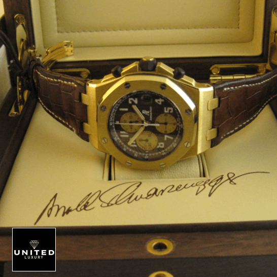 Audemars Piguet Royal Oak Offshore 26007BA.OO.D088CR.01 "Arnold Schwarzenegger" Handcrafted Clone Quality audemars piguet royal oak offshore 26007BA.OO .D088CR.01 replica yellowgold Audemars Piguet Royal Oak 26007BA.OO_.D088CR.01 Replica in the box