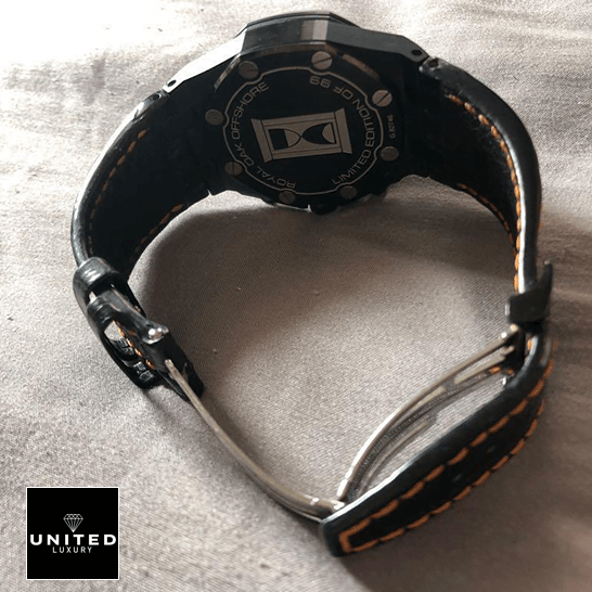 Audemars Piguet Royal Oak Offshore 26200SN.OO.D101CR.01 "Volcano" Detailed Replica audemars piguet royal oak offshore 26200SN.OO .D101CR.01 replica back Audemars Piguet Royal Oak Offshore 26200SN.OO_.D101CR.01 Replica opened clasp