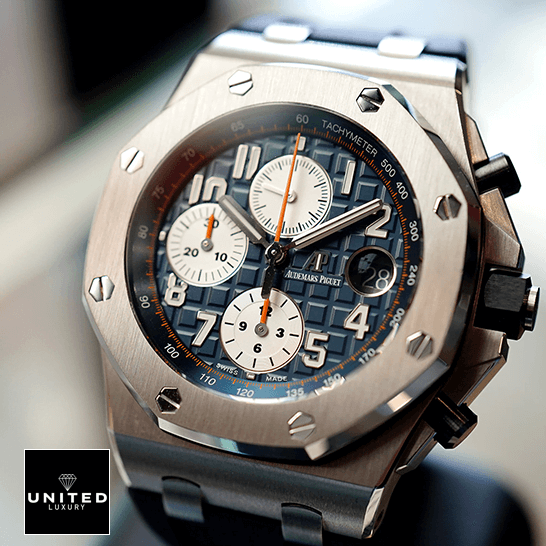 Audemars Piguet Royal Oak Offshore 26408OR.OO.A010CA.01 "Navy" Ultra Clone 1:1 audemarspiguet royaloakoffshore 26470ST.OO .A027CA.01 replica right Audemars Piguet 26470ST.OO_.A027CA.01 Blue Dial Steel Bezel Replica
