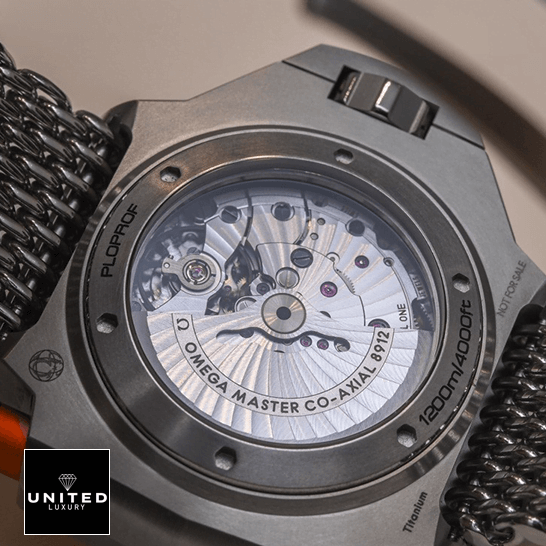 Omega Seamaster Ploprof Titanium 227.90.55.21.99.001 Luxury Clone Quality omega seamaster ploprof 227.90.55.21.99.001 replica back Omega Seamaster Ploprof Stainless Steel Case Replica upside view