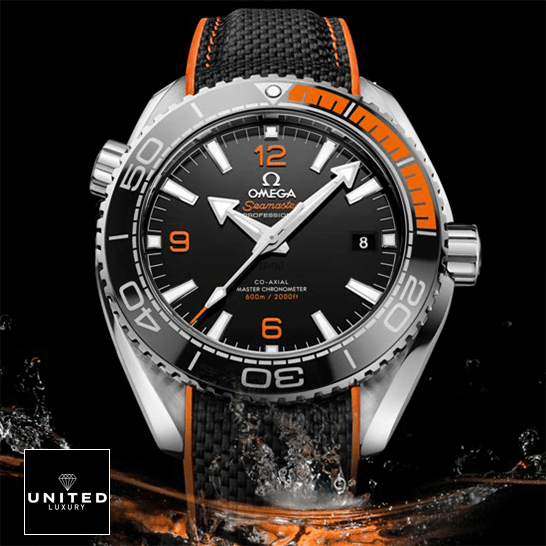 Omega Column Wheel Replica omega seamaster planet ocean 215.32.44.21.01.001 1 1 1 Omega Seamaster Black Dial Orange Bezel Replica black background