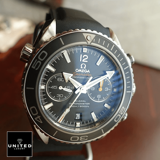Omega Seamaster Planet Ocean Co-Axial Chronograph 232.32.46.51.01.003 Top Replica 1:1 omega seamasterplanetocean 232.32.46.51.01.003 replica dial Omega Seamaster Black Dial Black Rubber Replica on the table