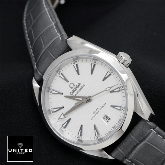 Omega Seamaster Aqua Terra Co-Axial Master Chronometer 220.13.38.20.02.001 Superior Replica omega seamaster aqua terra steel 220.13.38.20.02 dial Omega Seamaster Aqua Terra Steel White Dial Replica black background