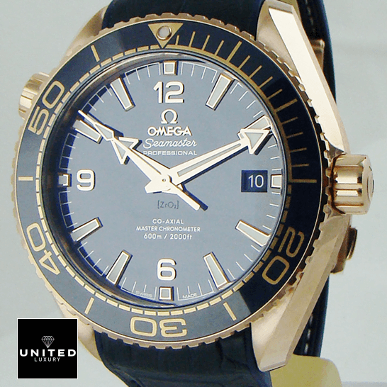 Omega Seamaster Blue Dial Planet Ocean Replica crown / push button
