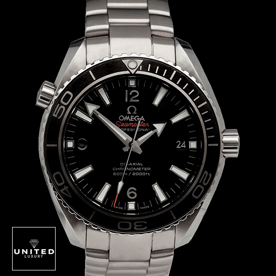 Omega Seamaster Planet Ocean 232.30.42.21.01.001 Black Dial Super Accurate Clone omega seamaster planet ocean steel 232 30 42 21 01 001 black dial front two Omega Seamaster Black Dial Oyster Replica black background