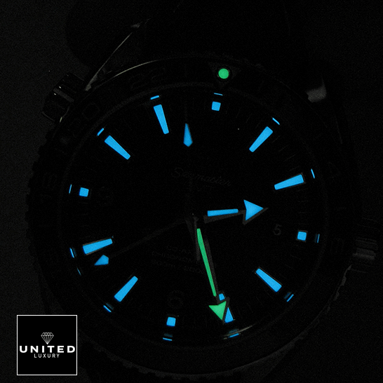 Omega Seamaster Planet Ocean Replica dial phosphor