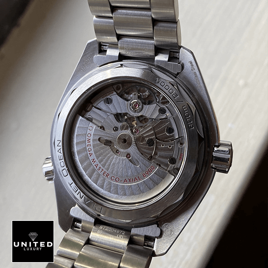 Omega Seamaster Planet Ocean Co-Axial Master Chronometer 215.30.44.21.01.002 Exact Replica 1:1 omega seamaster planet ocean steel machanisma Omega Seamaster 8900 Stainless Steel Case Replica upside view