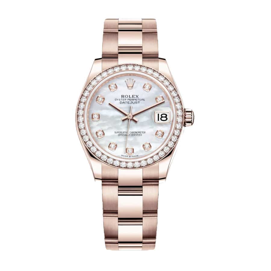 rolex-datejust-31mm-278245-everose-gold-automatic-mother-pearl-set-with-diamond-dial Rolex Datejust 278245 "Everose Gold" Collector’s Clone 1:1 - Image 1