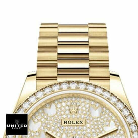 Rolex Datejust 278288RBR "Butterfly" Masterpiece Replica Rolex Datejust 278288RBR-0011 Yellow Gold And Diamond Automatic Mother Pearl Butterfly Dial Oyster Replica