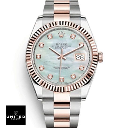 Rolex Datejust 126331 Mother Of Pearl Elite Clone Edition Rolex Datejust 41 126331-0013 Mother Pearl Diamond Dial & Fluted Bezel Replica
