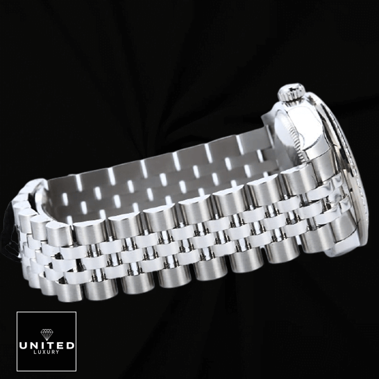 Rolex Datejust 178384 "Diamond Dial" Premium Clone Rolex Datejust 178384 White Gold Replica side view