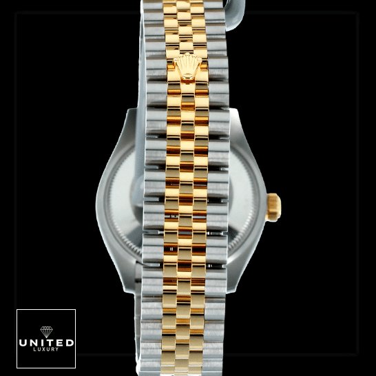 Rolex Datejust 278273 "Two-Tone" Perfect Duplicate 1:1 Rolex Datejust 278273-0020 Steel And Yellow Gold Jubilee Bracelet Replica Fold Clasp on the Rolex Logo