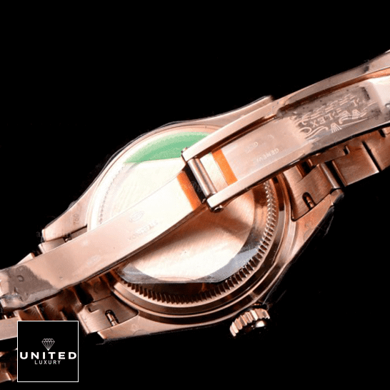 Rolex Lady-Datejust 279175 Everose Gold Authentic Copy 1:1 Rolex Lady Datejust Rose Gold 279175 Replica Open Fold Clasp